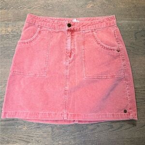 Roxy Pink Corduroy Skirt  Size L